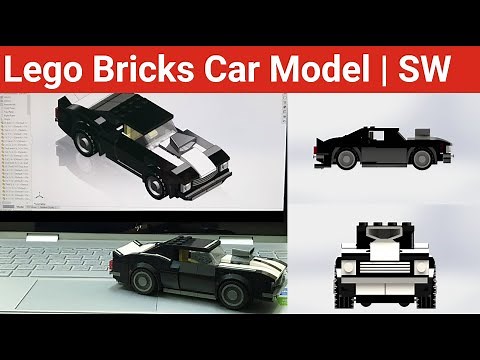 Lego Bricks Car Model | Solidworks Tutorial Parts and Assemblies