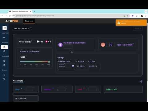 How to Create Online test for students|Online assessments|Aptipro Classroom Tutorial