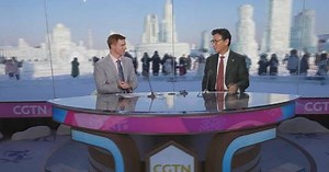 ISU president visits CGTN studio covering Asian Winter Games in Harbin