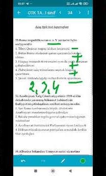 Roma və Xalq Cümhuriyyətinə aid test