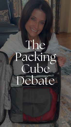 Packing cubes…are they a game changer or just hype? There seem to be two teams in the packing cube debate: those who swear they’re packing magic—the secret to squeezing more into a carry-on—and those who remain unconvinced. Let’s dig in and look at both sides! Pros of using packing cubes: ➡️ Keep your suitcase organized ➡️ Make unpacking simple — just move cubes into drawers ➡️ Divide clothes by category (tops, bottoms, undergarments, etc.) or outfit ➡️ Easy to find what you need ➡️ Separate cle
