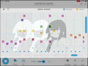 ソングメーカーでラグトレインを作ってみた【SONG MAKER-Chrome Music Lab】
