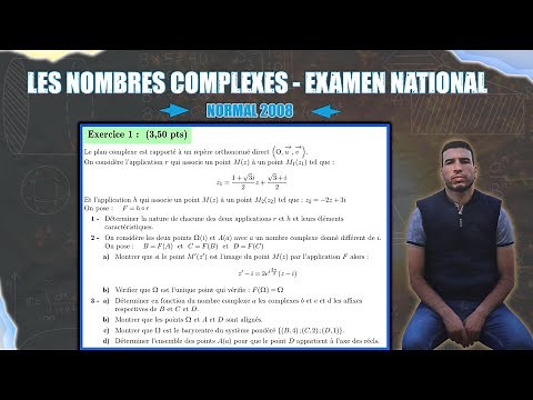 Nombres Complexes | Correction examen national | Rattrapage 2008 | 2 bac SM | équation , Rotation