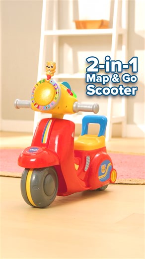 2.3K views · 14 reactions | It's summer and the road is calling... ☀️️ 2-in-1 Map & Go Scooter turns from trike to scooter as little riders become more confident! #VTechToy #ItsMoreThanAToy #MapAndGoScooter | VTech Toys USA | Facebook