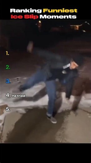 Ranking Funniest Ice Slip Moments 😂