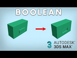 Boolean in 3DS Max 2023 #tutorial #lesson #3dsmax #3d #2023