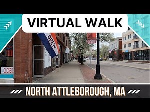 North Attleboro, MA - Main Street - Walking Tour Downtown - Town Background Ambiance