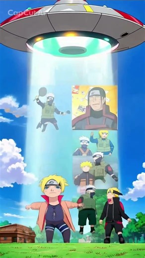 The Legendary Sannin vs. UFO 🛸🔥 #naruto #anime #shorts #learning #boruto #sakura