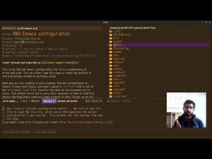 Emacs: advanced Org literate configuration