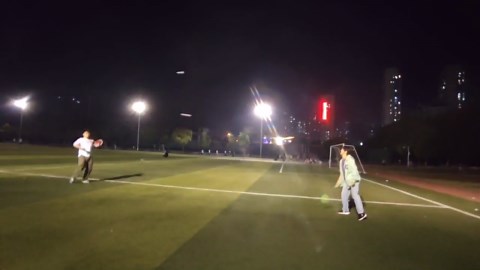 Playing Two Shuttlecocks At The Same Time