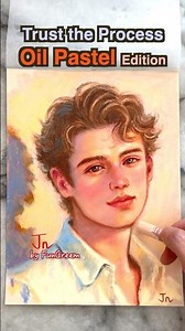 Oil Pastel Portrait: Step-by-Step #oilpastel #oilpastelportrait #pastelmat