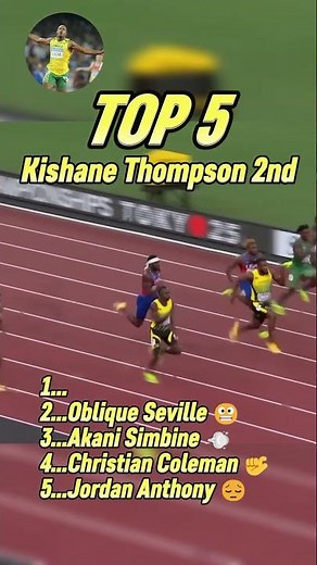 Top 5 Fastest Kishane Thompson 2nd place Losses in Sprinting History!