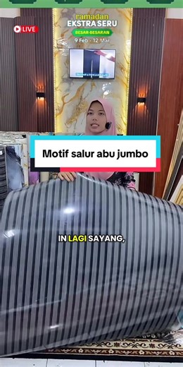 Wallpaper dinding cakep keliatan mewah motif salur abu, yang lagi cari walpaper dinding gampang dipasang ini rekomendasi sih #wallpapermurah #wallpaperdinding #wallpapermarmer #tiktoklive #livehighlights