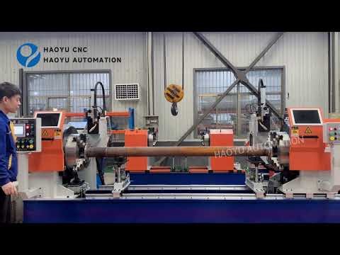 Four-torch steel pipe flange automatic welder