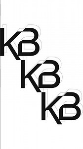 KB or BK monogram typography logo by Anhdodes