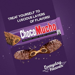 Comfort meets sweetness when you treat yourself to a bite of #EverydayHeaven with #ChocoMucho’s Milk Choco bars! 😇 Order now! | Choco Mucho