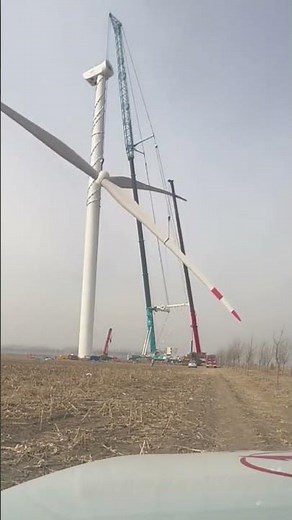 Wind power windmill installation process