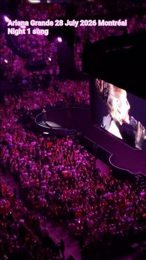 Ariana Grande - Montreal Night 1 Suprise song/ eternal sunshine tour 2026 #arianagrande #concert