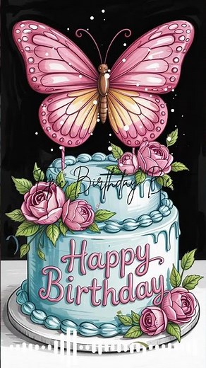 Happy Birthday Song Magical Butterfly | Happy Birthday to You #birthdaymusic #birthdaysongforyou