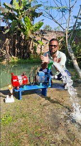 Creative idea make free energy water pump! #tricks #experiment #reels