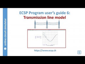 Simulation of transmission lines with ecsp: user's guide [circuit simulator]