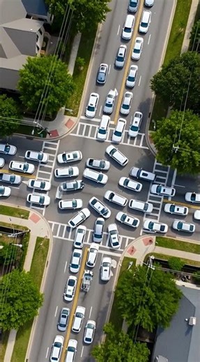 AI Cars Got Stuck in a Dead End and Chose to Just — Wait #ai #facts #tech #shorts #waymo