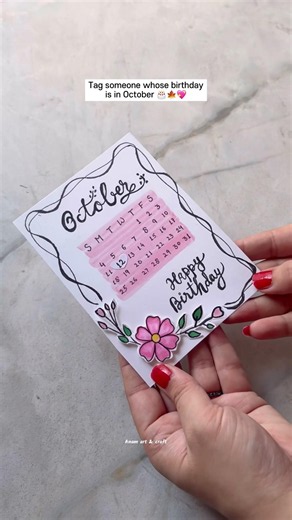 Easy and Unique Calendar Birthday Card || Save this idea & make someone feel extra special 💌✨