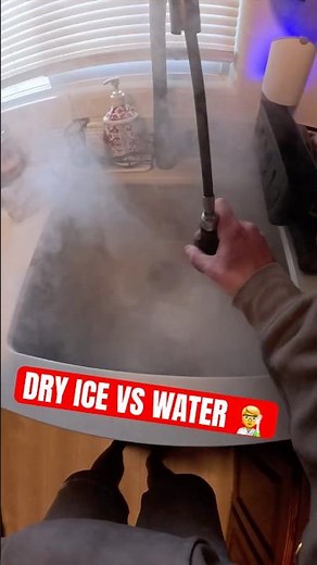 What happens when dry ice hits water? 😳 #science #education