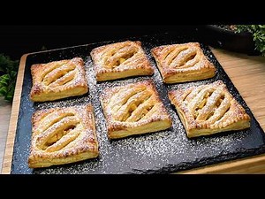 Do you have puff pastry and apples? 🍏 No one believes how delicious it is, crispy on the outside, j