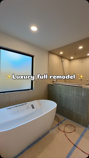 How about that window above the tub!? The primary suite is coming...