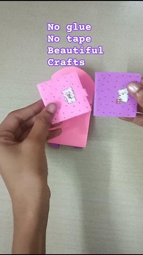 No glue Paper Crafts || origami School bag || only paper craft ideas