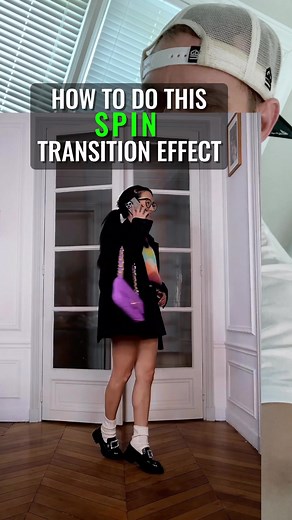 Spin Transition Tutorial using CapCut | Free Phone Editing