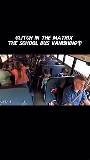 omniworldhub | This clip shows security camera footage from inside a school bus. At first glance, it looks like the bus “disappears” or something strange... | Instagram