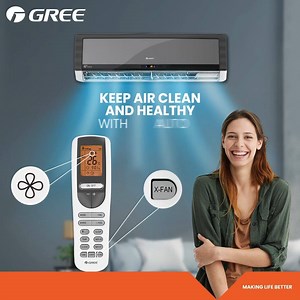 6.6K views · 132 reactions | Keep your air clean and healthy with Gree Inverter AC’s Auto Clean feature. This function allows the cross fan to run continuously after the cooling cycle to dry off the coil and help inhibit the growth of bacteria and mildew. For more details related to the product, visit: https://bit.ly/3iHDFVz #Gree #InverterAC #AutoClean | GREE | Facebook