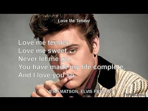Elvis Love Me Tender (Lyrics)