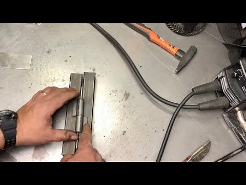 Συγκόλληση μεντεσέ σε σιδερένια κατασκευή βήμα βήμα