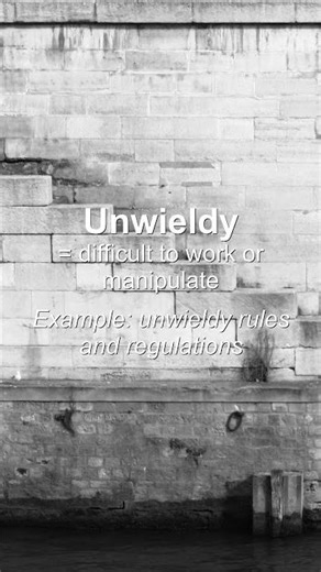 Word of the Day: Unwieldy #Shorts