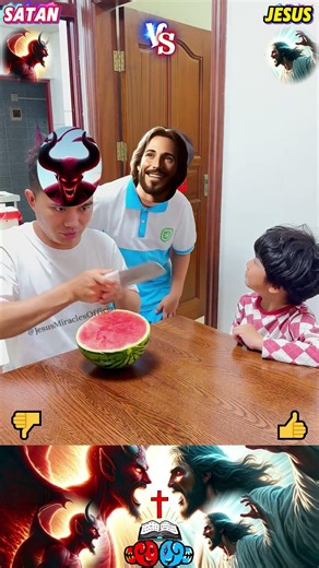 🍉🍉🍉 ❌👹 ↔️ ✅✝️🙏🙏🙏 #god #fy #jesus #lord #christ #shorts