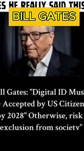 Bill Gates really said by 2028, if you dont have a digital ID... | Code name rabbithole
