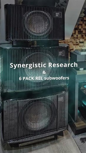 6 Pack REL Subwoofer with PS Audio Fr30 and Synergistic Research #highend