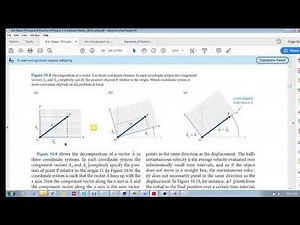 Chap 10.2 - Vectors in a plane (d), Decomposing a vector along different axes