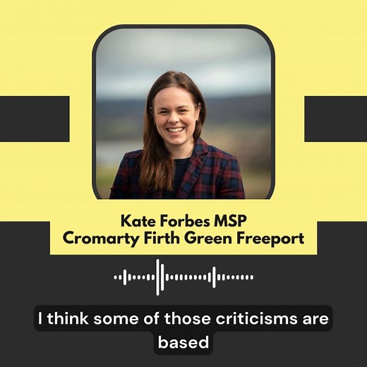 This morning, I spoke to BBC Scotland about the exciting developments for the new Inverness and Cromarty Firth Green Freeport, which is a fantastic opportunity for the Highlands. | Kate Forbes MSP