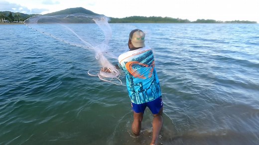 Simple yet effective way to throw the cast net 🤙 #saltwater #FNQ #castnetfishing #fyp #tutorial