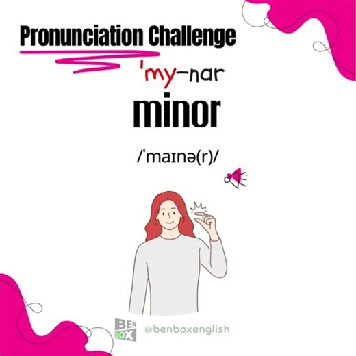 Pronunciation Challenge #minor | How to pronounce this? #shorts