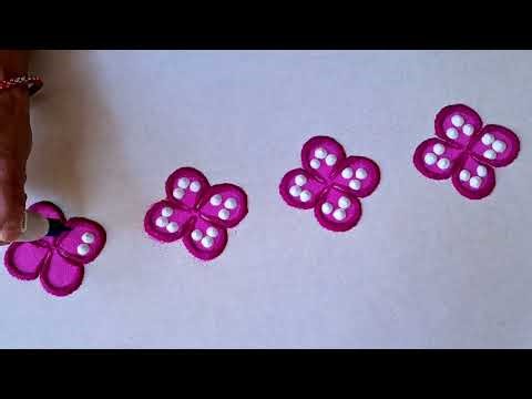 Very Simple and Attractive Border Rangoli Design | Beginners Rangoli Design | सोपी बॉर्डर रांगोळी