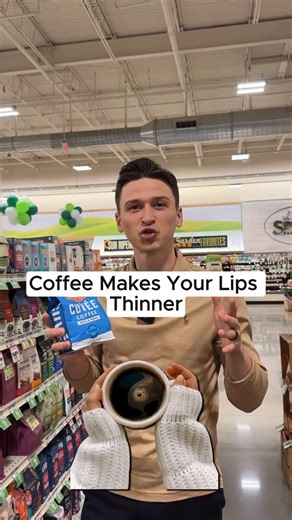Theo Bergmann | Certified Health Coach on Instagram: "Uncomfortable truth - caffeine is shrinking your lips. Medical medium info #caffeine #caffeineaddict #lipfillers"