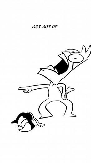 GET OUT! 🤬 #animationmeme #comedy #funnyvideos #meme #animation | get out meme