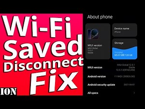 MIUI 12.5 Wi-Fi Disconnecting Fix