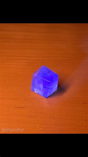 Fluorescence of Fluorite: this cut and polished mineral specimen of calcium fluoride glows a brilliant bright blue under long wave ultraviolet light. The colorful glow comes from complex quantum mechanical behavior where high energy UV photons are absorbed and then lower energy photons are emitted- the physics of fluorescence. In 1852 physicist George Stokes bestowed the name of fluorescence to this phenomenon based on this amazing property of the natural mineral fluorite. ➡️ Follow the link in