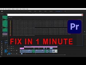 Unable to export in premiere pro | file importer detected an inconsistency error fix | error in pr